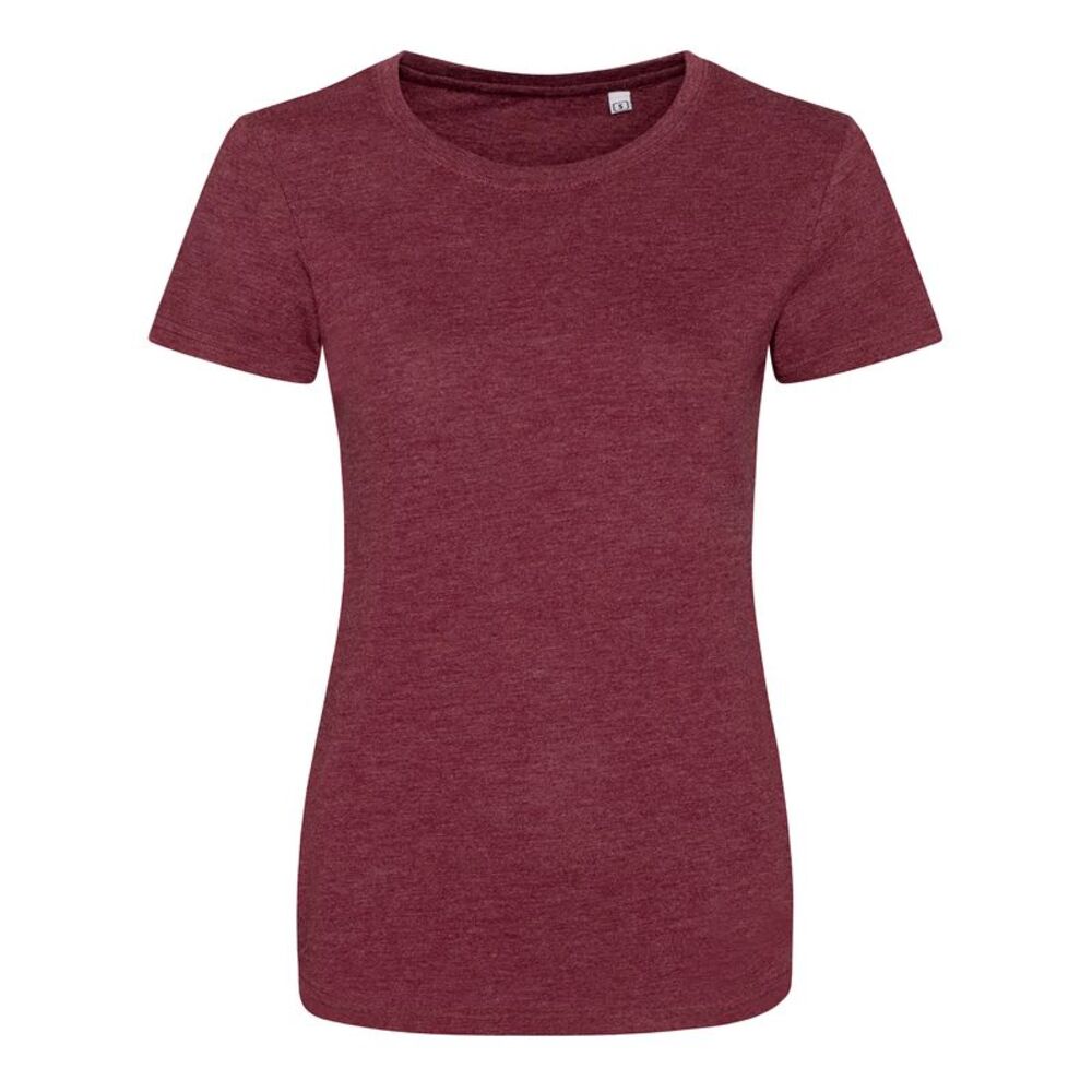 AWDis Womens/Ladies Girlie Tri-Blend T-Shirt / Heather Burgundy